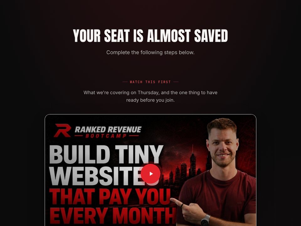 Thank-you page preview